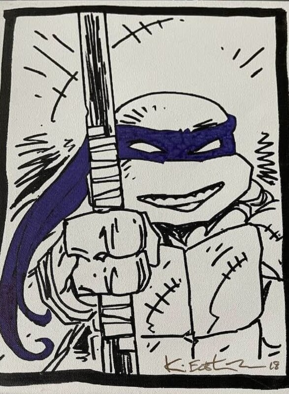 Ninja Turtles par Kevin Eastman - Illustration originale