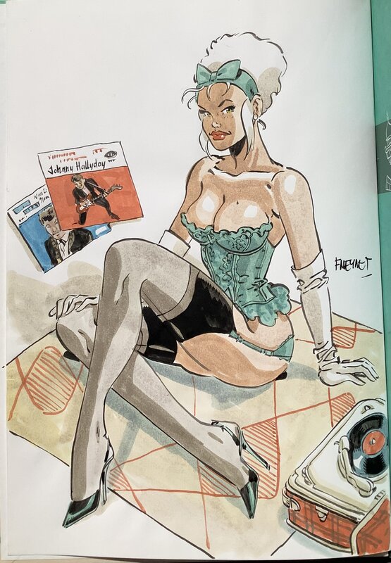 Mirabelle et Johnny par Félix Meynet - Illustration originale