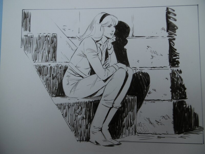Alice par Jean Sidobre - Illustration originale