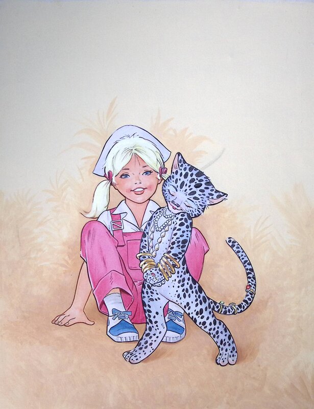 Jean Sidobre, Couv. Caroline et la panthère mauve - Original Cover