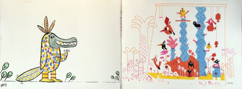 Hello by Mo Willems, Baptiste Lucas - Original Illustration