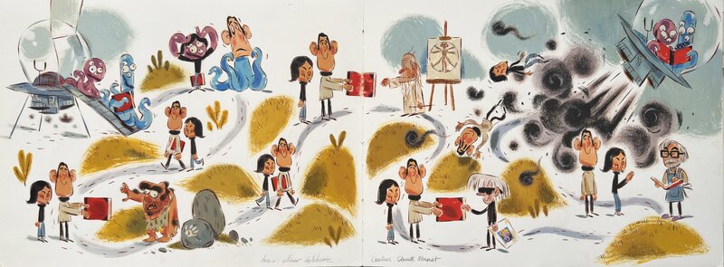 Le Chemin by Olivier Delabarre, Annette Marnat - Original Illustration