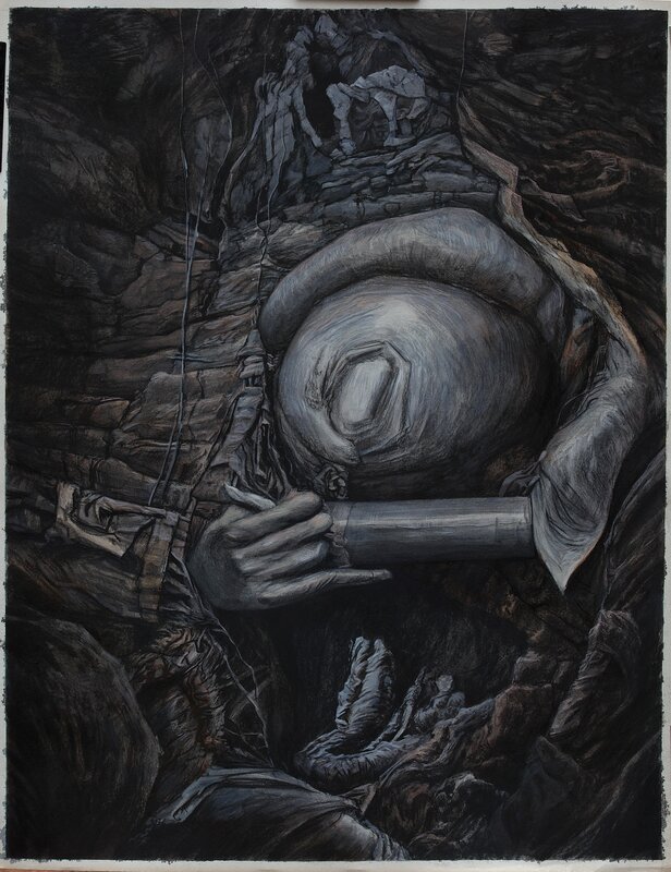 Coaltar #1 by Ivan Brun - Original Illustration