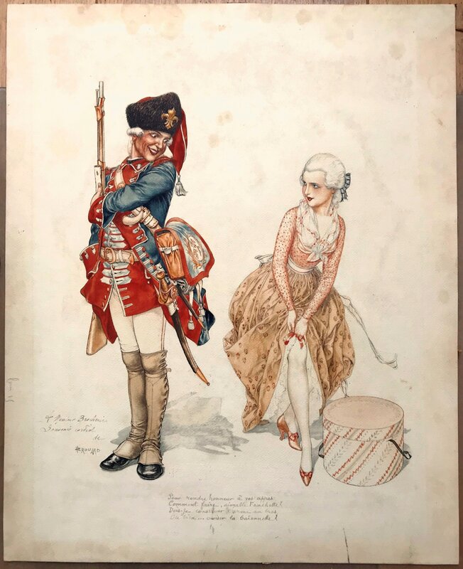 Pour rendre Honneur by Chéri Hérouard - Original Illustration