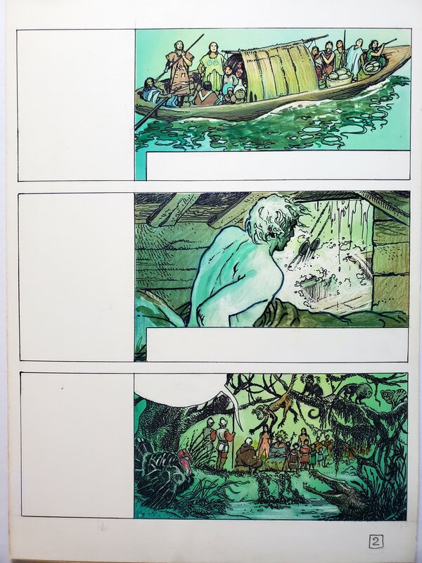 Milo Manara, CHRISTOPHE COLOMB   couleur directe - Comic Strip