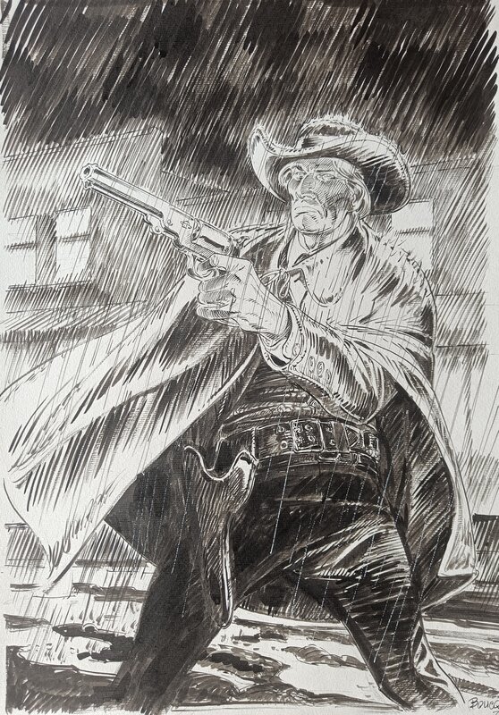 François Boucq, Le BOUNCER Hecatombe - Original Illustration