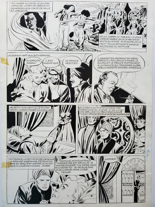 Gérald Forton, LES HISTOIRES DE L'ONCLE PAUL : COMMENT UNE PETITE FILLE DEVINT SULTANE ? - Planche originale