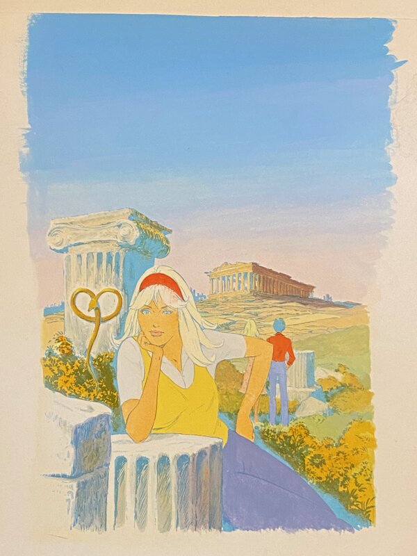Jean Sidobre, bleu de coloriage, 