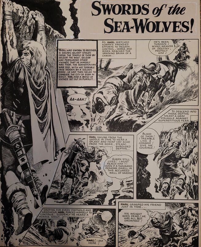 Karl the Viking par Don Lawrence - Planche originale