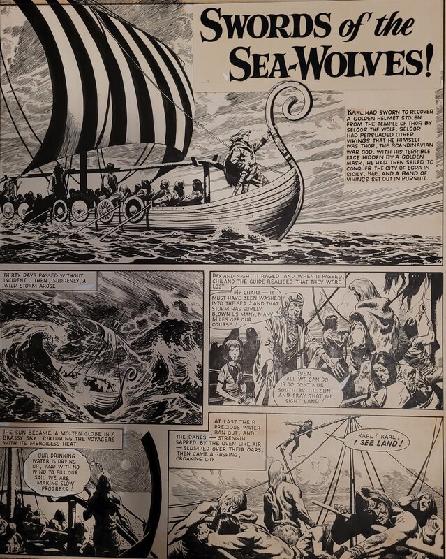 Karl the Viking par Don Lawrence - Planche originale