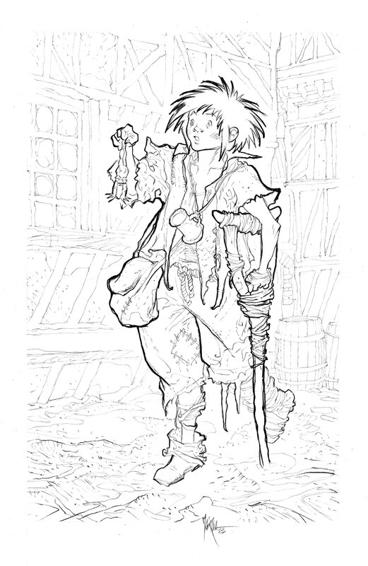 For sale - Garulfo - réf02 by Bruno Maïorana - Original Illustration