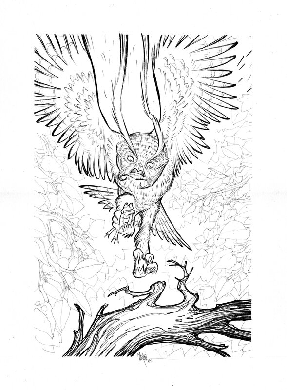 For sale - Garulfo - réf10 by Bruno Maïorana - Original Illustration