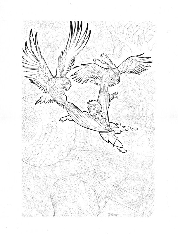 En vente - Garulfo - réf12 par Bruno Maïorana - Illustration originale