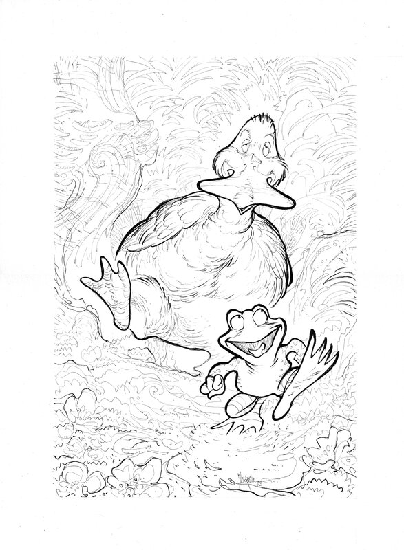 For sale - Garulfo - réf17 by Bruno Maïorana - Original Illustration