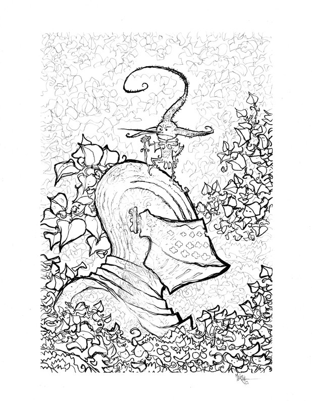 For sale - Garulfo - réf35 by Bruno Maïorana - Original Illustration