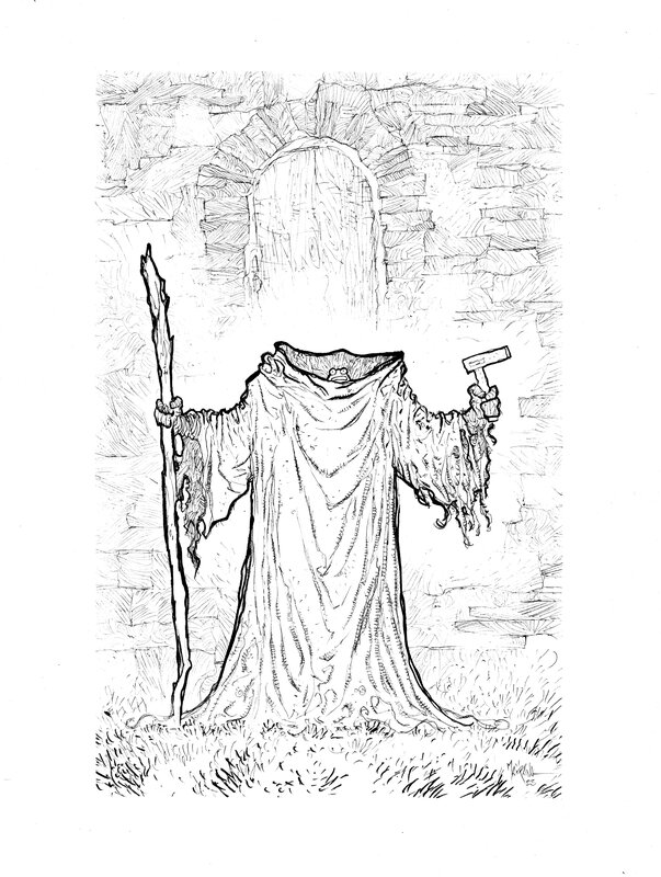 For sale - Garulfo - réf48 by Bruno Maïorana - Original Illustration