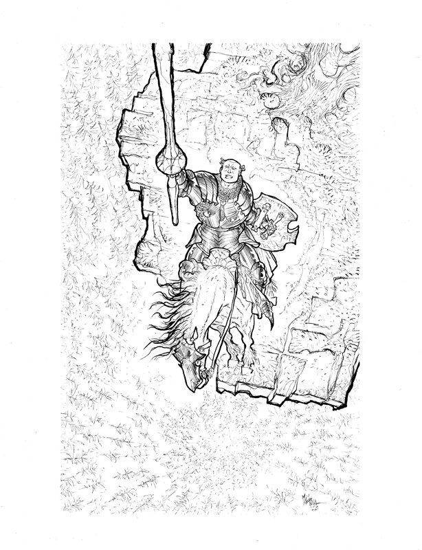 For sale - Garulfo - réf49 by Bruno Maïorana - Original Illustration