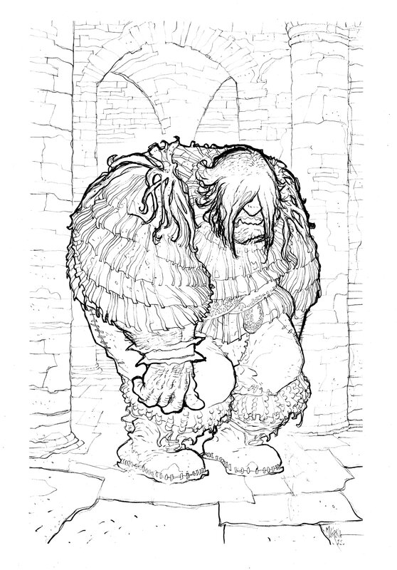 For sale - Garulfo - réf52 by Bruno Maïorana - Original Illustration