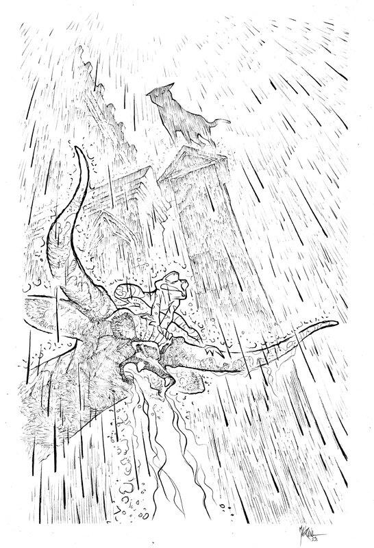 En vente - Garulfo - réf67 par Bruno Maïorana - Illustration originale