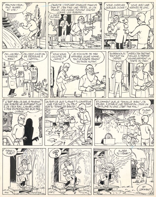 Maurice Tillieux, Gil Jourdan - Patee explosive - T12 p12 - Planche originale