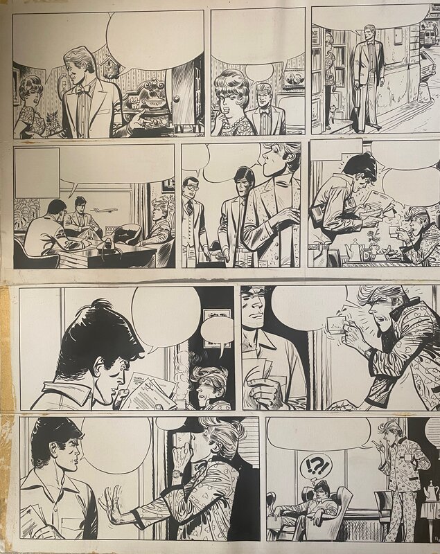 Jijé, planche originale, Tanguy et Laverdure, 