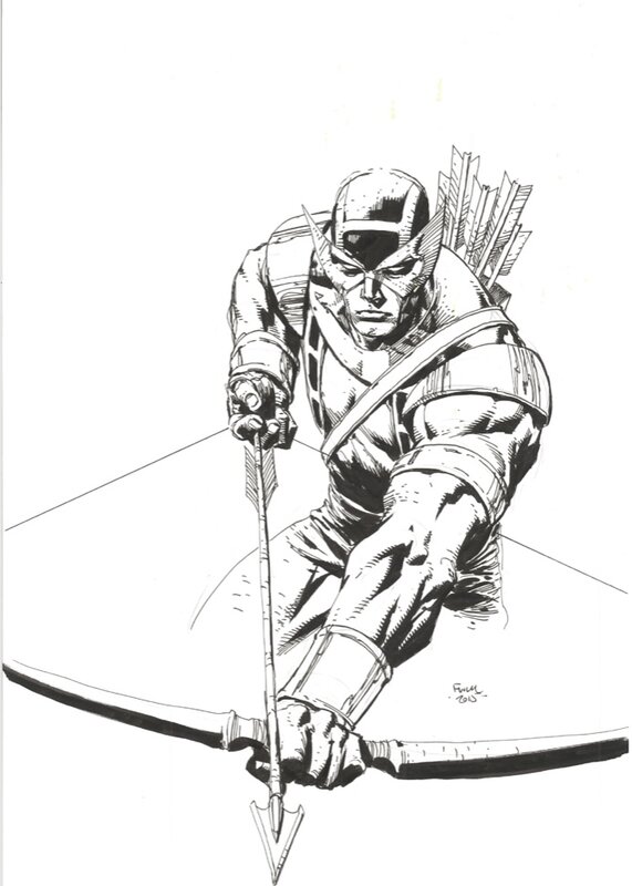Hawkeye by David Finch - Original Illustration