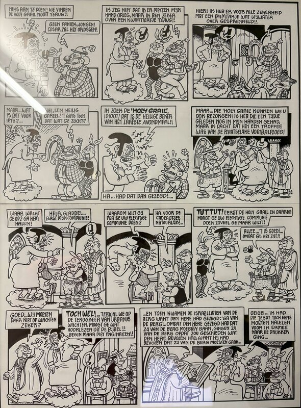 Willy Linthout, Urbanus Het Gat van de Duivel - Planche originale
