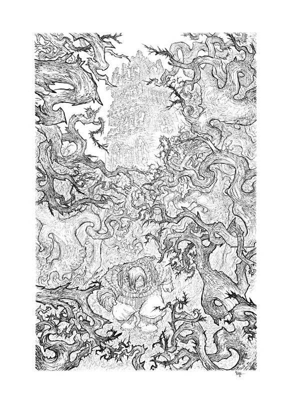 For sale - Garulfo - réfB03 by Bruno Maïorana - Original Illustration