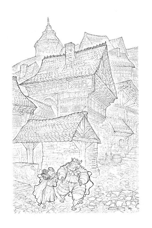 For sale - Garulfo - réfB05 by Bruno Maïorana - Original Illustration