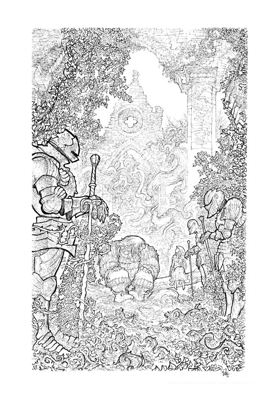 For sale - Garulfo - réfB06 by Bruno Maïorana - Original Illustration