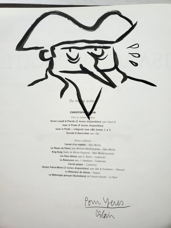 Christophe Blain, ISAAC LE PIRATE   T4 LA CAPITALE - Sketch