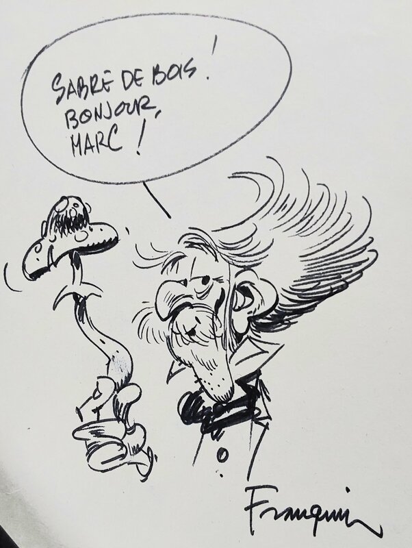 André Franquin, Le comte de Champignac - Dédicace