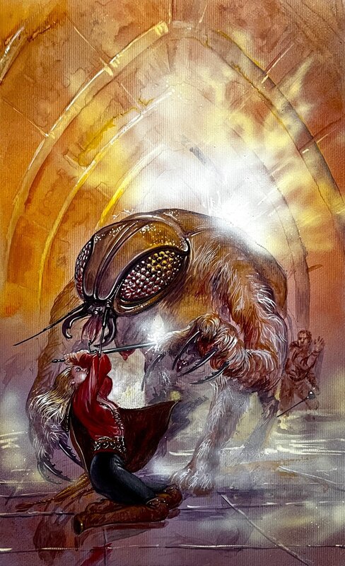 Luis Royo, Swords of Raemillyn #4 - Death's Acolythe - Ace Fantasy Books 1986 alternative cover - Couverture originale