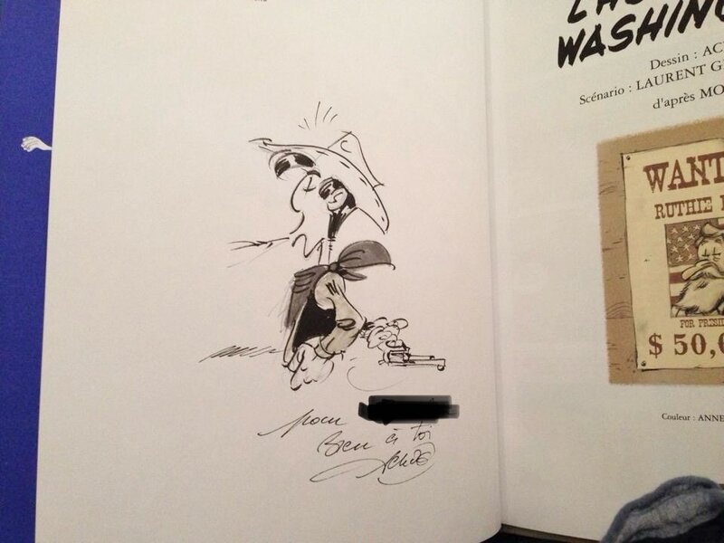 Lucky luke by Achdé - Sketch
