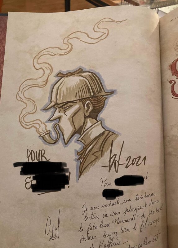 Sherlock Holmes by Benoît Dahan - Sketch