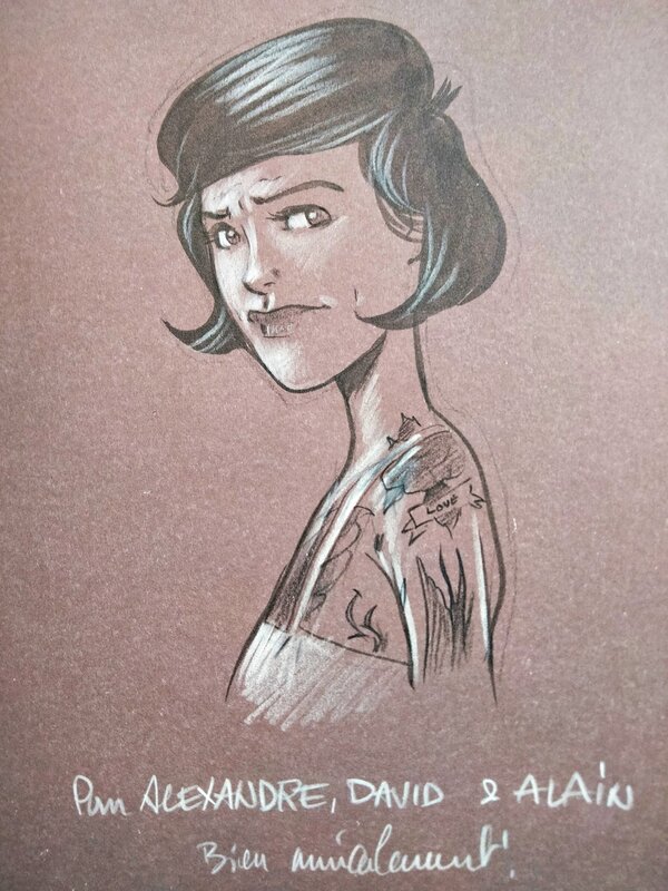 Emmanuel Despujol, Dédicace sur le tome 1 de Sideshow - Sketch