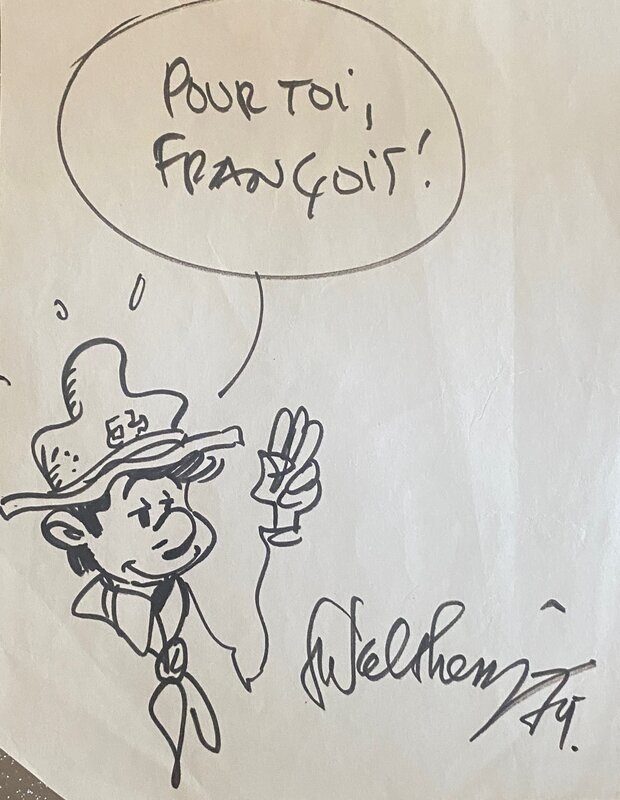 François Walthéry, illustration originale, 