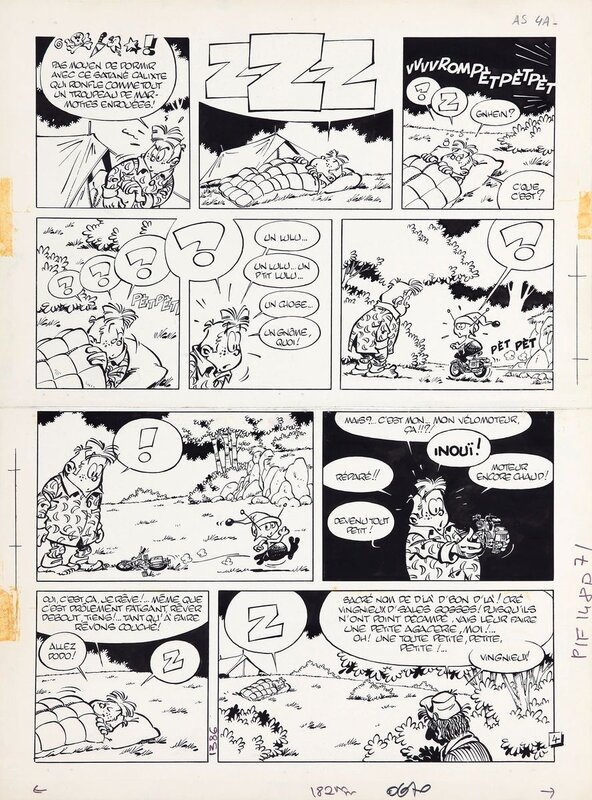 Greg Les As, planche n°4 du récit court 