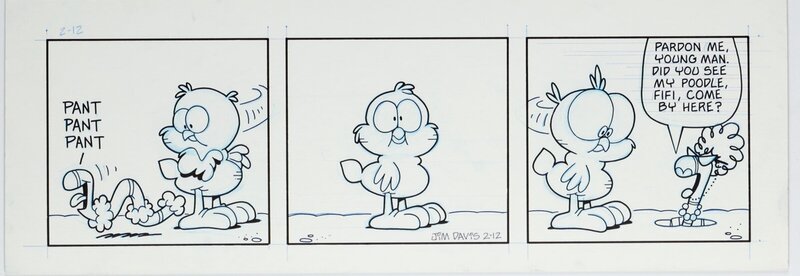 Jim Davis, brett koth, Jim Davis and Brett Koth U.S. Acres  Daily Comic Strip du 12 février 1988 - Comic Strip
