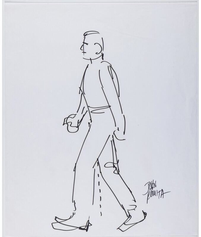 John Romita Sr. - Man Walking (homme marché non daté) - Œuvre originale