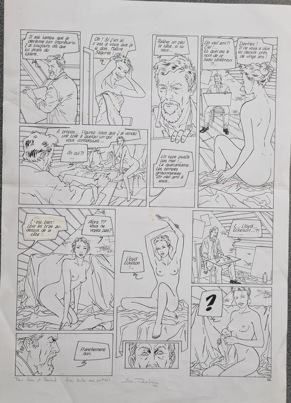 For sale - Benoît Roels, Bleu lézard - Fleurs de sang - Comic Strip
