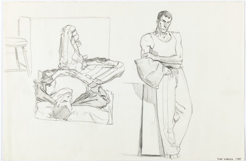 Scott Koblish dessin préparatoires 1 sur 5 1988 - Œuvre originale