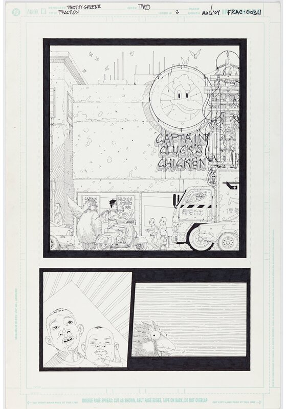 Timothy Green Fraction #3 Story Page 1 Original Art (DC, 2004 - Comic Strip