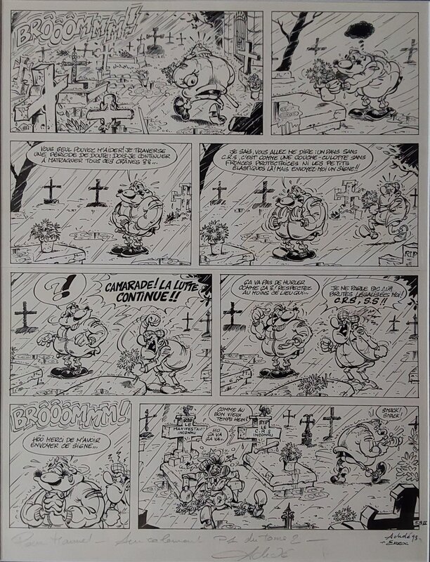 Crs=Détresse tome 2 par Achdé - Planche originale