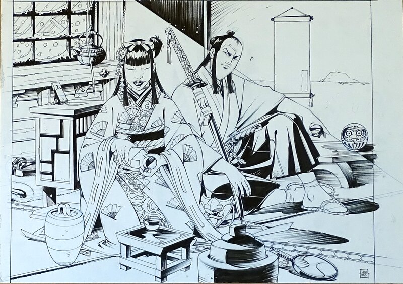 For sale - Hub, Okko le cycle du vide T2 - Original Illustration