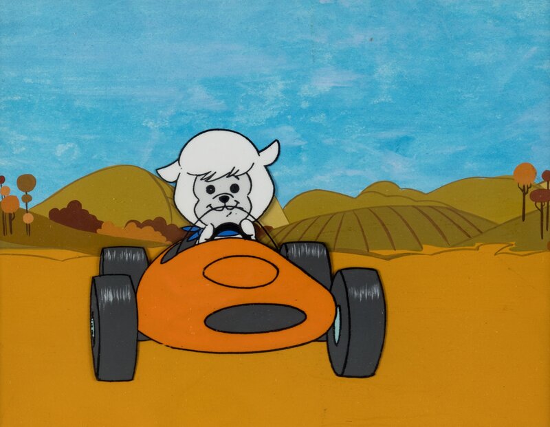 Hanna & Barbera, It's the Wolf Lambsy cellule d'animation et décor Hanna-Barbera Studios, 1969 - Œuvre originale