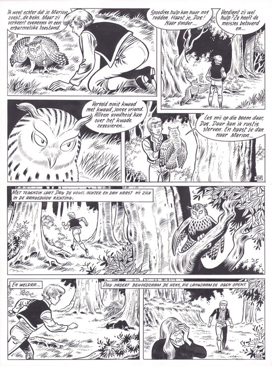 Jef Broeckx | 1982 | Dag en Heidi Het heksenfeest - Comic Strip