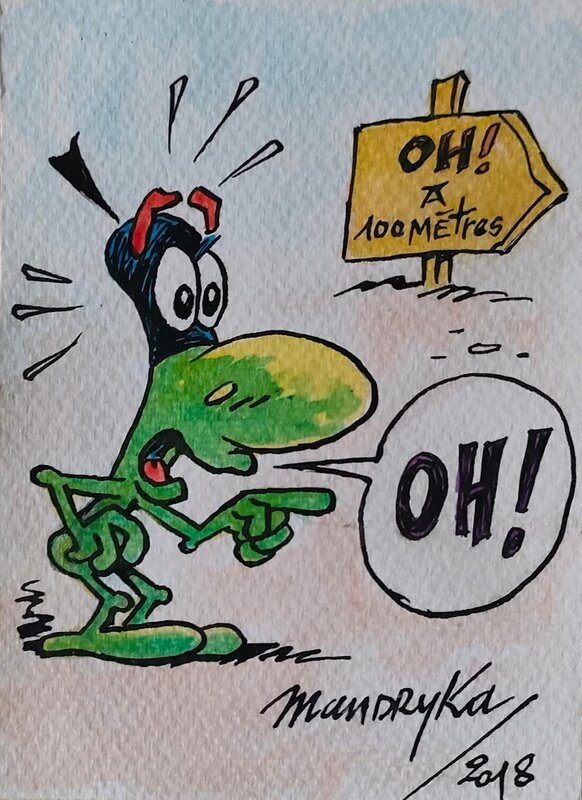 Mandryka Le concombre masqué 2018 - Original Illustration