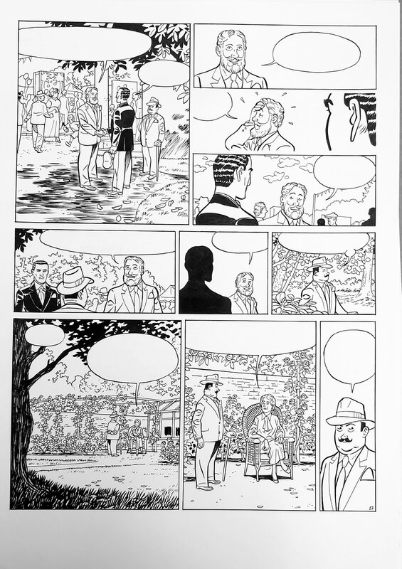 En vente - Hercule POIROT par Marek - Planche originale