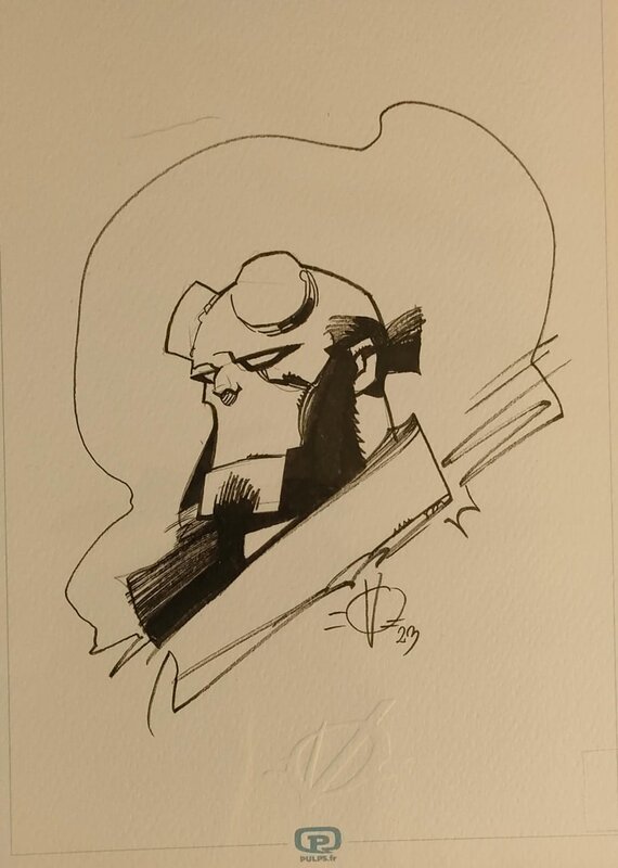 Olivier Vatine Hellboy - Illustration originale